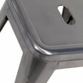 thumbnail image 4 of Nicer Furniture Industrial Backless 18" High Gunmetal Metal Stack Stools, 4 of 4