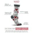 thumbnail image 2 of Rooster and Chicken Socks 2-Pack (Gray Heather/Charcoal Heather, Medium), 2 of 3