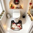 thumbnail image 5 of Roiihwy Cute Animals Toilet Rugs U Shaped Non Slip Bath Mats, 20x16 Inch Soft Absorbent Plant Bathroom Rugs, Contour Bath Rugs for Toilet Base Bathroom Shower Floor, 5 of 6