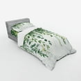 thumbnail image 2 of Ambesonne Eucalyptus Leaves Bedding Set 3 Pcs, Leafy Branches, Twin, Fern Green Pastel Yellow, 2 of 2