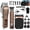 Bronze, variant on LQT Hair Clipper for Men Professional Set, Cordless Barber Clippers + Precision T-Outliner + Electric Foil Shaver, 7 Guide Combs, Scissors & Cape, Full Salon Grooming Kit