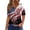 Gray, variant on 4th of July Shirts Women V Neck Button Tops Henley Tunic T Shirts 2026 Summer Short Sleeve Tees