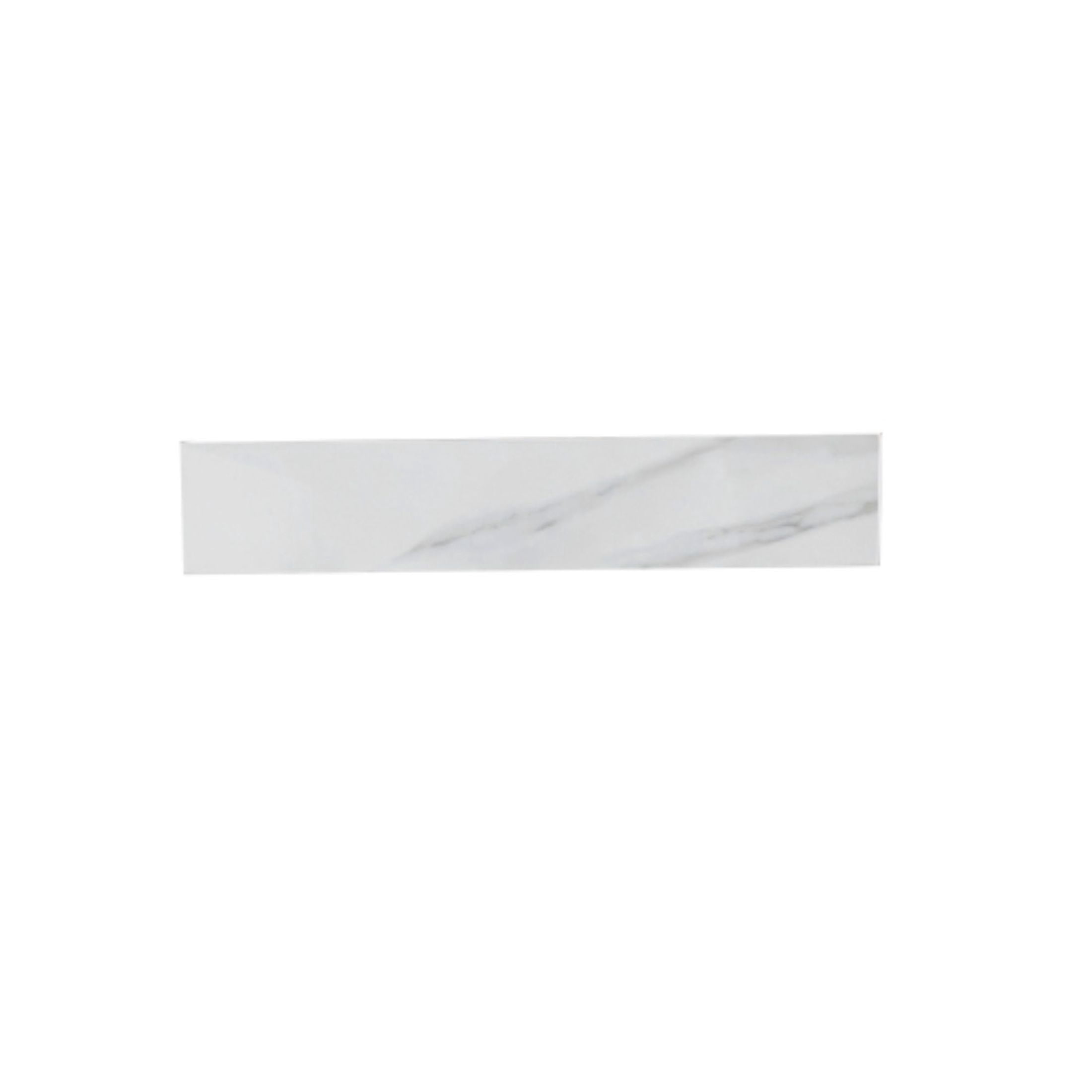 Noble House 21.3-Inch Sintered Stone Side Splash for Bathroom Vanity Top, White