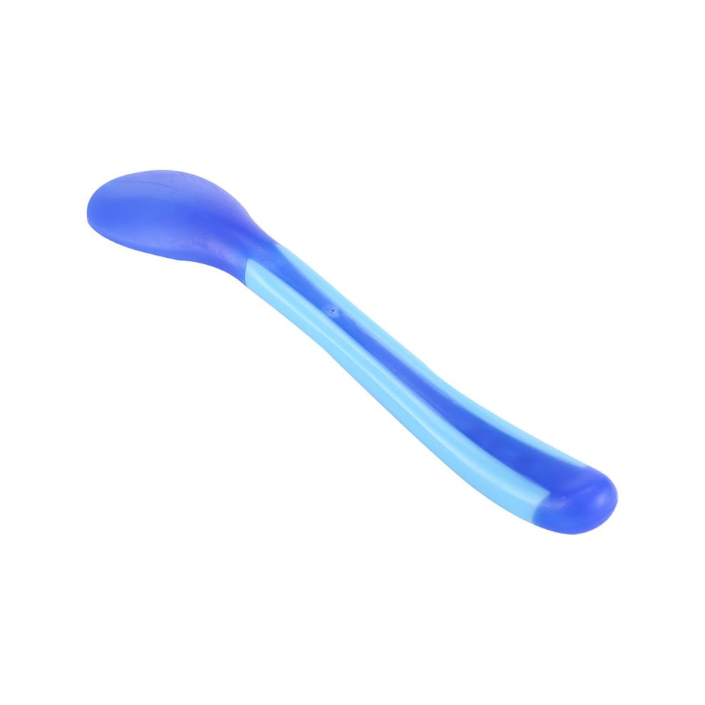 Baby Food Feeding Spoon Safe Soft Silicone Toddler Training Eating Spoon Set HC