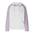 thumbnail image 4 of FDGIU Women's 2025 Oversized Hoodie Dress - Long Sleeve Tunic Sweatshirt with Pockets, Soft Fleece Fall Winter Clothes, 4 of 5