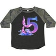 thumbnail image 3 of Inktastic 5th Birthday Mermaid Tail Boys or Girls Toddler T-Shirt, 3 of 5