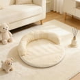 thumbnail image 4 of Colchón para mascotas suave y transpirable para gatos y perros pequeños a grandes, alfombra de tela cómoda con superficie resistente a arañazos, 4 of 6