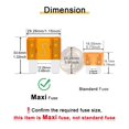 thumbnail image 2 of 10pcs 40AMP Maxi Fuses - 40A 32V Automotive Blade Fuse for Auto, Car, Rv, Boat, Truck, 2 of 7