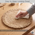 thumbnail image 4 of Better Homes & Gardens Jute Flower Design Placemat, 15 in Round, 1 Placemat, 4 of 11