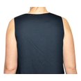 thumbnail image 6 of Michael Kors Women's Split Neck Sleeveless Tunic Top (Large, New Navy), 6 of 6