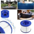 thumbnail image 2 of Paquete de 4 cartuchos de filtro compatibles con bañera de hidromasaje/spa inteligente con rosca para Span1407535/filtro para Mspa, para kit de mantenimiento de filtro de piscina de spa_(, 2 of 5