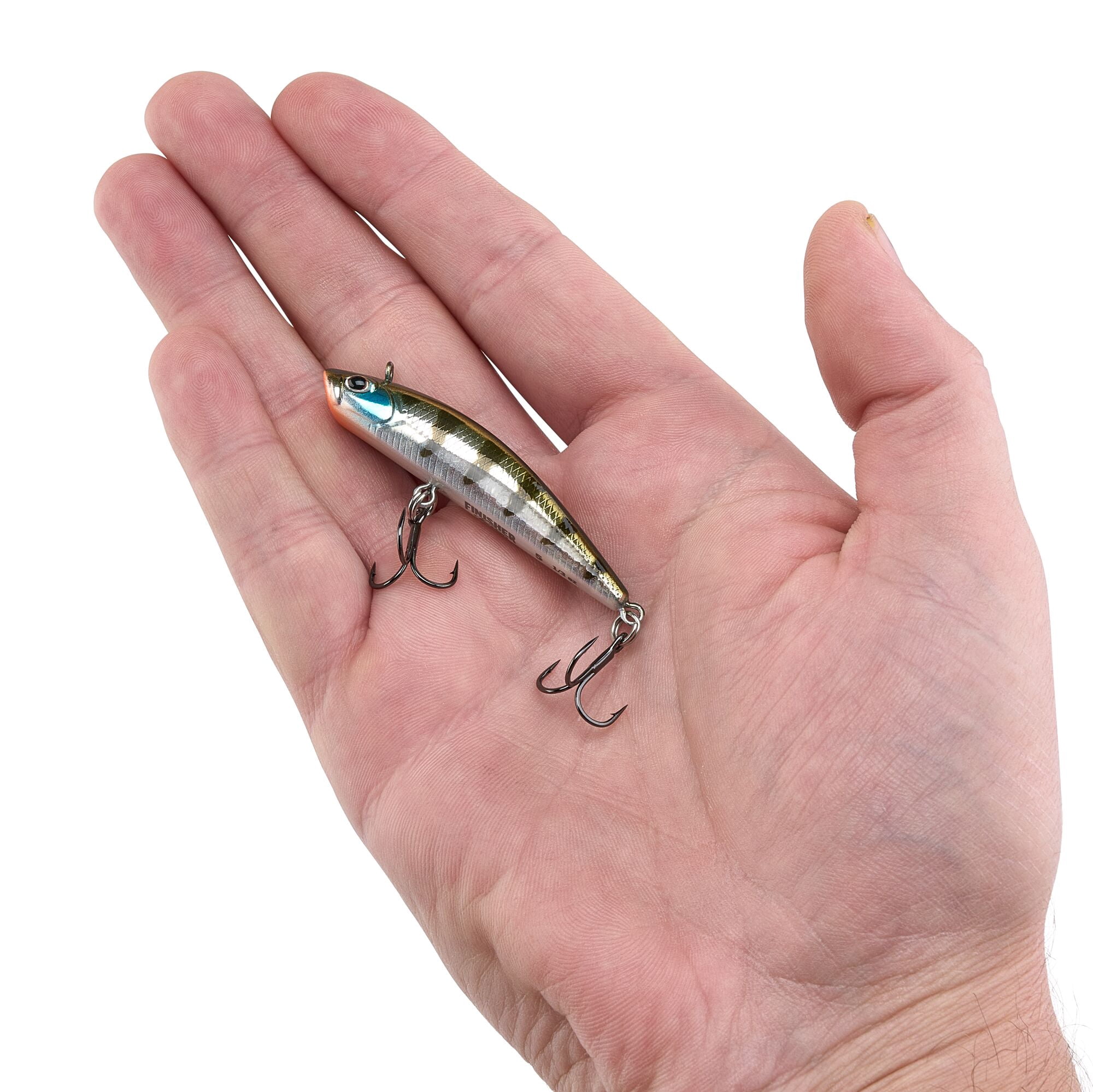 Berkley Finisher, 2 in, Glide Baits, Ghost Chrome Gill (1 Count)