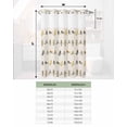 thumbnail image 6 of No Hook Shower Curtain with Snap in Liner, Birds on the Wire Yellow Grey Orange Burlap Background Hotel Shower Curtains for Bathroom, Washable Shower Curtain Liner Set with Mesh Top Window, 60"x72", 6 of 6
