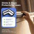 thumbnail image 6 of Black Foam Furniture Edge and Corner Guard Set, 15 ft with 4 Adhesive Corner Protectors, 6 of 10