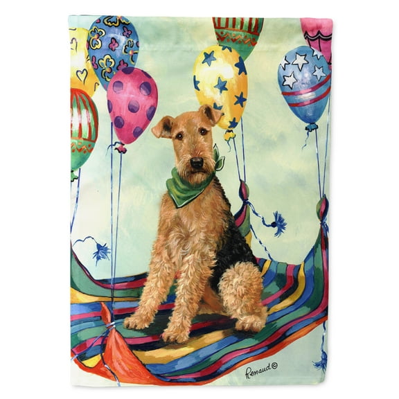 Carolines Treasures PPP3008CHF Airedale High Flyer Flag Canvas House Size  Large multicolor