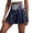 Navy, variant on Women's Pleated Athletic Skirts High Waisted Tennis Skirt Bohemian Floral Print designs for Golf Running Workout Purple Pink M