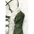 thumbnail image 5 of Moda mujer damas vintage encaje bikini conjuntos playa traje de baño traje de baño verde M brillar  Electrónica, 5 of 5