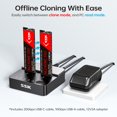 thumbnail image 4 of Clonador SSD SSK NVMe, carcasa de doble bahía, base M.2, 20 Gbps, 4 of 7