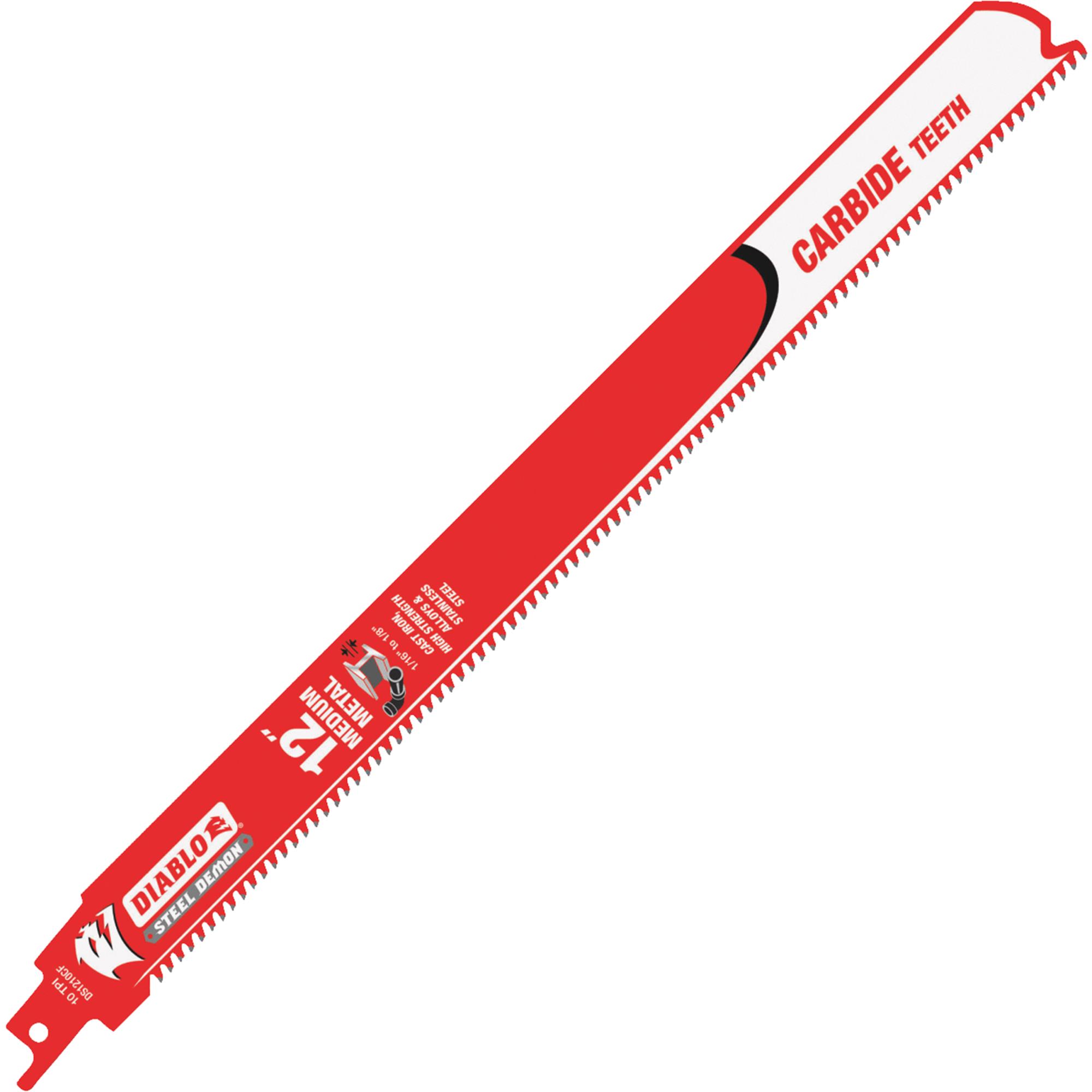 Diablo Steel Demon 12 in. Carbide Reciprocating Saw Blade 10 TPI 1 each
