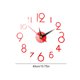 thumbnail image 5 of Etiqueta engomada del reloj de pared 3D DIY Reloj colgante Calcomanía autoadhesiva Decoración Etiqueta de reloj de pared, Rojo kenally HA004428-01, 5 of 6