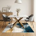 thumbnail image 3 of ODIKA 5'x7' Ultra-Soft Area Rug, Abstract Marbled Ink Design With Distressed Vintage Faded Accents None Washable, Bare feet friendly, Silk-Touch for Bedroom Home office, 3 of 7