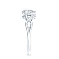 thumbnail image 3 of Lab Grown Diamond Designer Engagement Ring - 0.6 Carat - EF-VS Quality, 925 Sterling Silver, US 4.00, 3 of 8