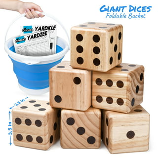 20mm Blank White Dice for Board Games, Teaching and DIY. Write and Draw by Yourself. Pack of 18
