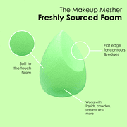 The Makeup Mesher- Makeup Blender for Beauty Application, Latex-Free Liquid and Dry Cosmetics, Cream, Powder, Soft Highly Dense Large and Mini Travel Sponge