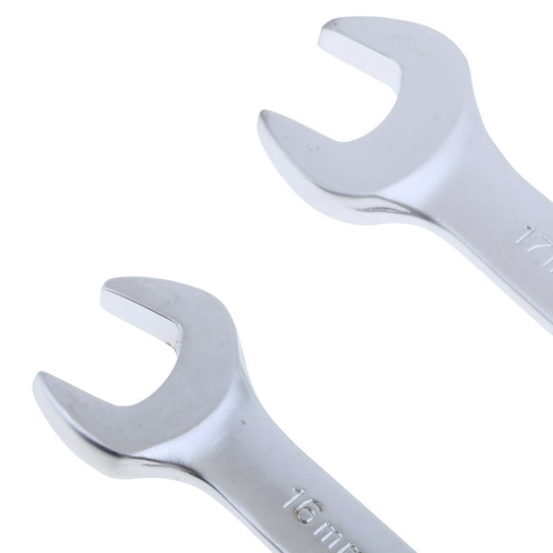 Llave De Boca Delgada 17mm X 19mm - Herramienta De Doble Extremo En Acero Al Carbono, Perfecta Para Tuercas En Espacios Estrechos (Coche, Fontanería Y Mecánica)