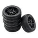 thumbnail image 4 of 4x Neumáticos de goma Accesorio 12 mm Rueda hexagonal Neumático Neumático 66 mm Reemplazo, Ruedas de automóvil Llanta para 1:10 RC Modelo de automóvil Hugo neumáticos de coche rc, 4 of 8