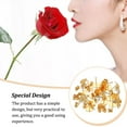 thumbnail image 4 of Base de Perno Qarigey Pendientes Accesorios Hechos a Mano Acero Inoxidable Decoraciones Oro 8 mm, 4 of 6