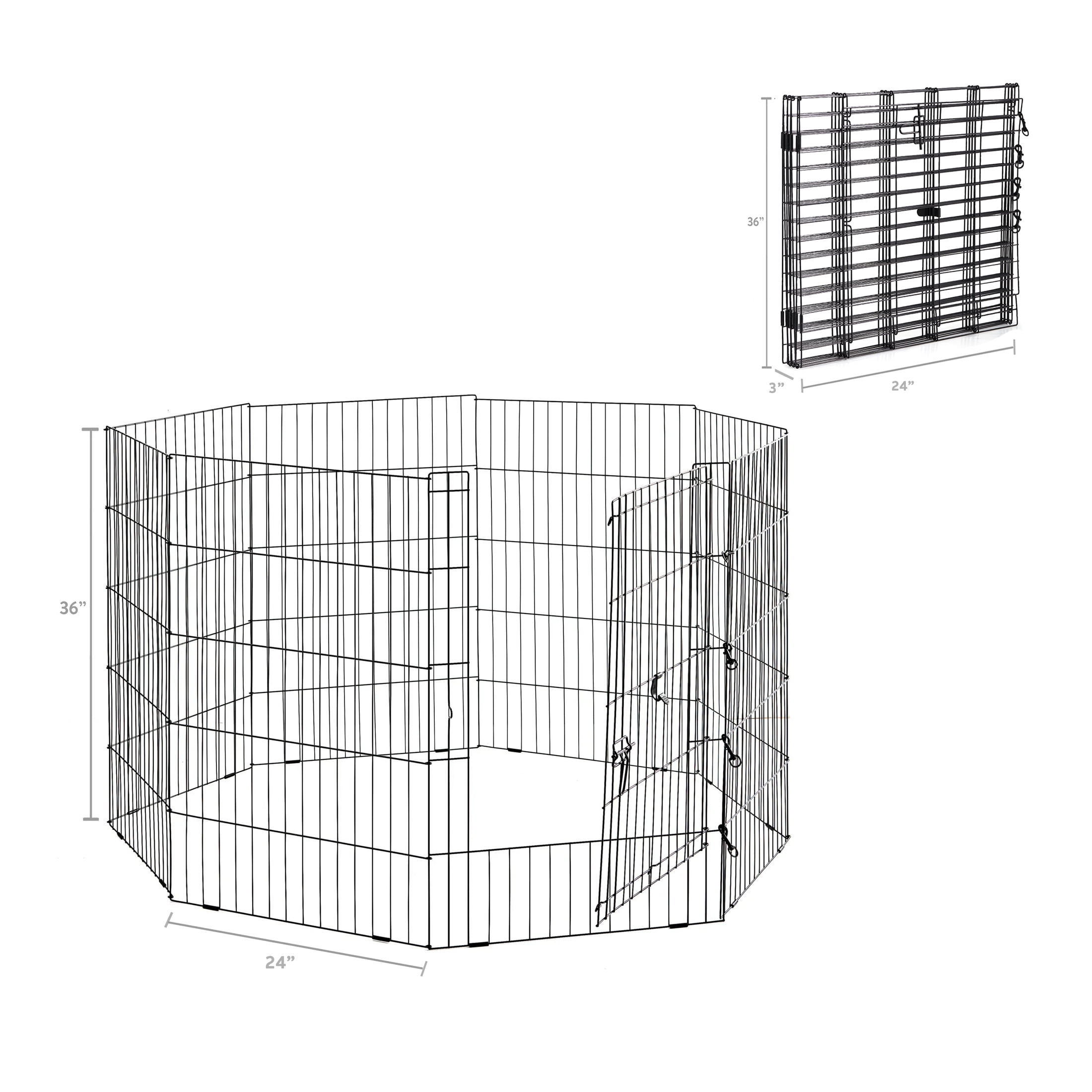 Vibrant Life Indoor & Outdoor Pet Exercise Play Pen, 36"