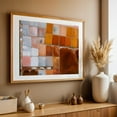 thumbnail image 4 of Earth's Patchwork - Sicily Italy Photography Abstract Geometric Pattern Landscape Minimalist Oak Framed Wall Art Print 5 x 7 inches, 4 of 6