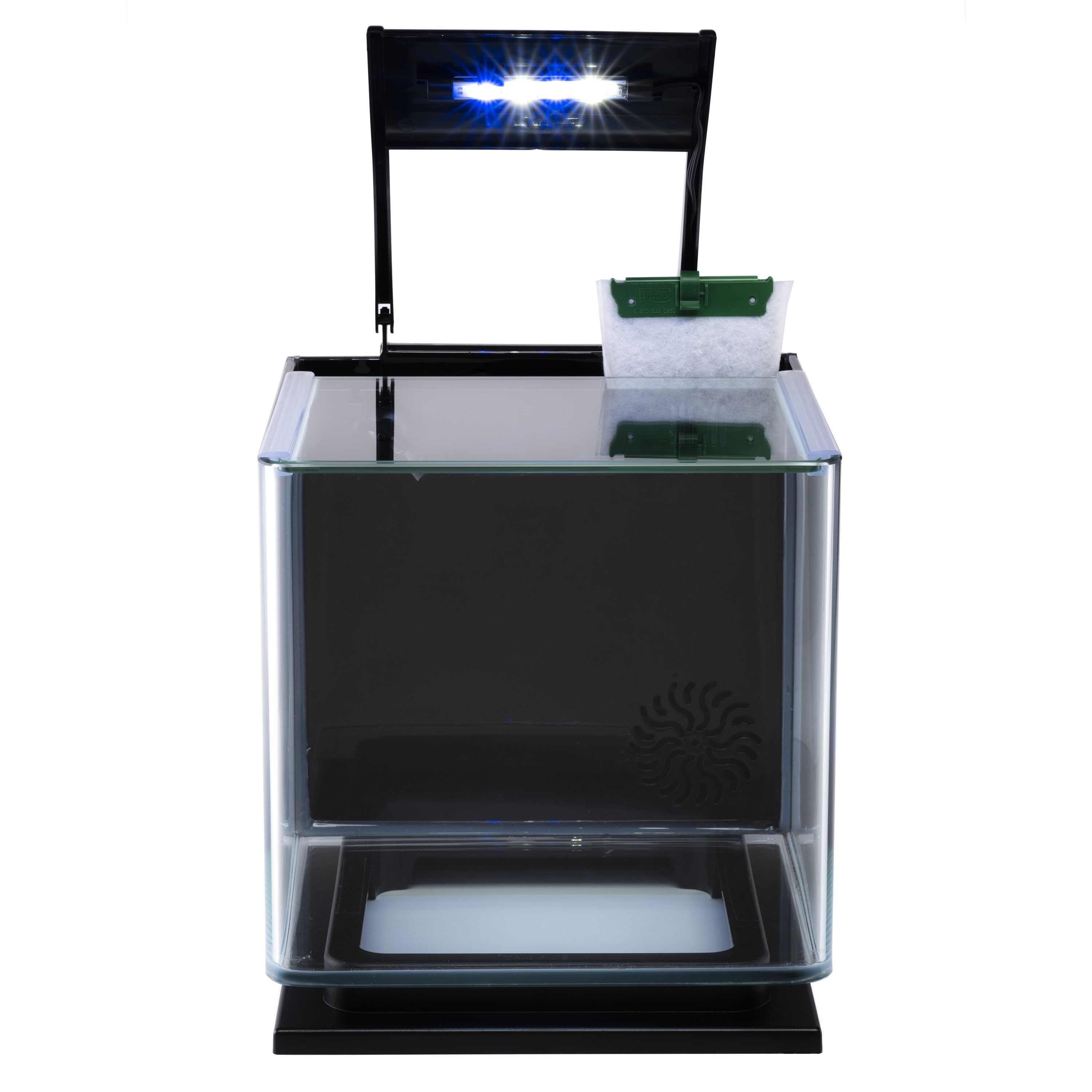GloFish Betta Glass Aquarium Kit 3 Gallons, Includes LED Lighting and Filter