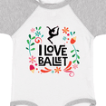 thumbnail image 4 of Inktastic Ballerina Dancer I Love Ballet Girls Baby Bodysuit, 4 of 5