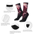thumbnail image 3 of Vsdgher Mesmerizing Pink Jellyfish Crew Socks for Men & Women, Breathable Casual Athletic Ankle Socks, 3 of 6