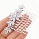 thumbnail image 4 of AURARMLET Peine De Rhinestones Plateado Para Adorno Ligero Para Novia, 4 of 8