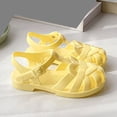 thumbnail image 6 of Eltusu Girls Jellies, PVC Summer No Slip Beachwear Casual Jelly Shoes Yellow Size 11(Little Kids), 6 of 8