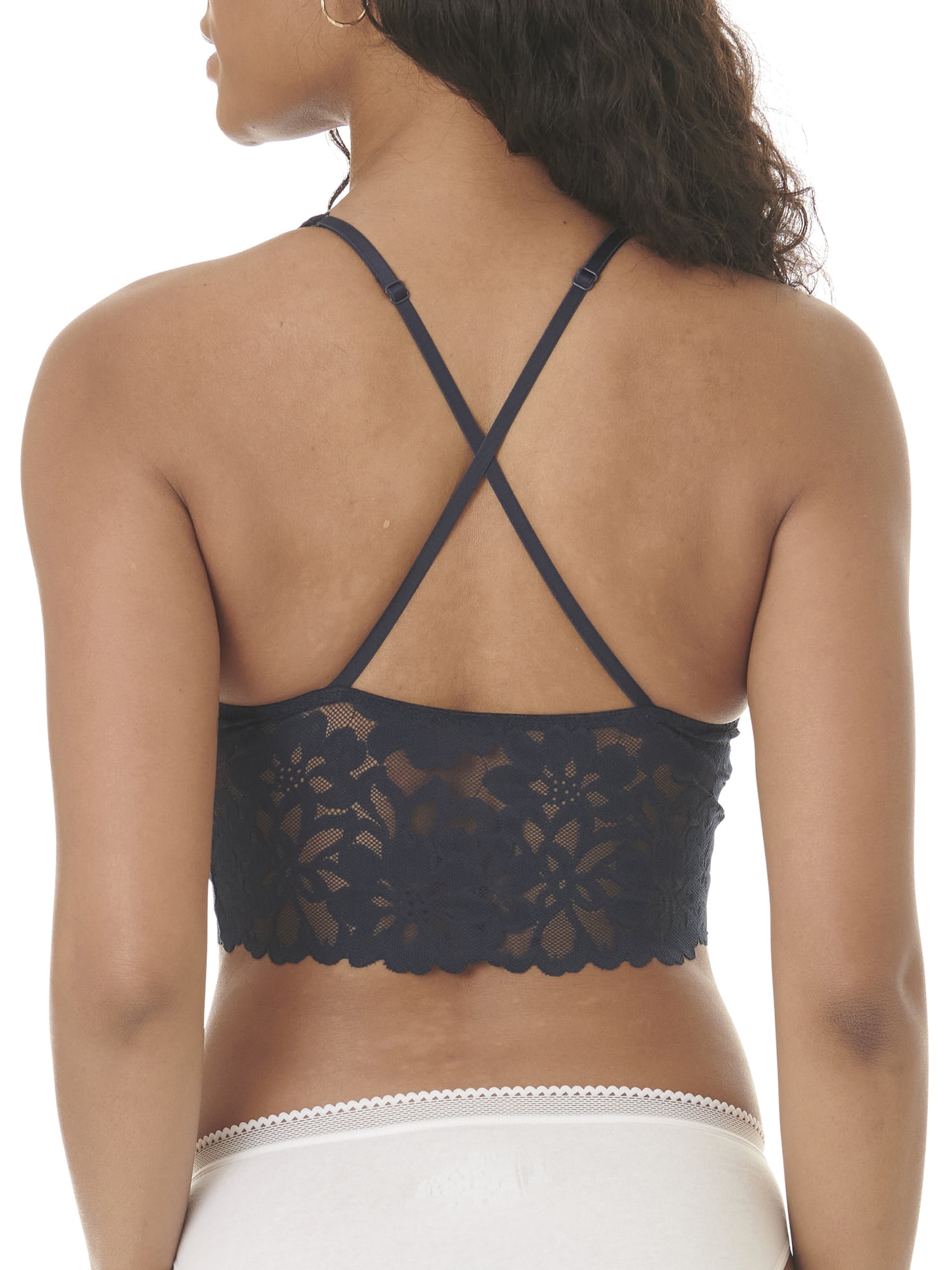 No Boundaries Juniors Longline Lace Bra