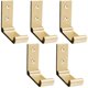 thumbnail image 1 of 5 Pcs Folding Hooks Wall Towel Hooks 90 Foldable Solid Aluminum Hook, 1 of 5
