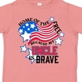 thumbnail image 4 of Inktastic Home of the Free Because My Uncle is Brave Boys or Girls Toddler T-Shirt, 4 of 5