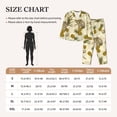 thumbnail image 4 of Vsdgher Monkeys and Pinealpples Pajamas Set Long Sleeve Sleepwear Womens Button Down Nightwear Pj Sets-Small, 4 of 7
