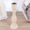 thumbnail image 7 of Etereauty Candle Stand Candlestick Holder Taper Wooden Base Tealight Antique Wood Candlesticks Vintage Holders Retro Unfinished, 7 of 7