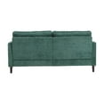 thumbnail image 4 of 62'' Small Modern Loveseat Couch, Mid-Century Low Back Chenille 2-Seat Tufted Sofa Couch with 2 Pillows for Living Room, Bedroom, Office, Apartment, Dorm, Studio and Small Space (Emerald), 4 of 9