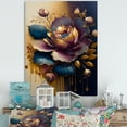 thumbnail image 2 of Designart Night Shade Rose Design III Canvas Wall Art, 2 of 5