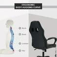thumbnail image 6 of XF XINFENG Gaming Chair Ergonomic Office Chair, PU Leather Computer Chair with Lumbar Massage, Height Adjustable 360° Swivel Racing Chair for Adult, Camo, 6 of 8