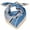 Blue, variant on Womens Scarf Silk Like HeadTop For Fashion Pattern Large Square Satin Head Summer Winter Fall Shawl Wraps Scarfs
