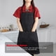 thumbnail image 3 of Delantal Con Peto, Ajustable Con 2 Bolsillos, De Tela Vaquera, Resistente Al Agua Y Al Aceite, Delantal De Cocina Para Chefs, Hombres Y Mujeres., 3 of 7