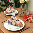 thumbnail image 3 of Napkin Satin Napkin 20*20Inchx6 Kitchen Towel Dinner Plate Towel Decorative Towel Napkin Tea Towel Suitable For Kitchen Table Colorful Butterfly, 3 of 8