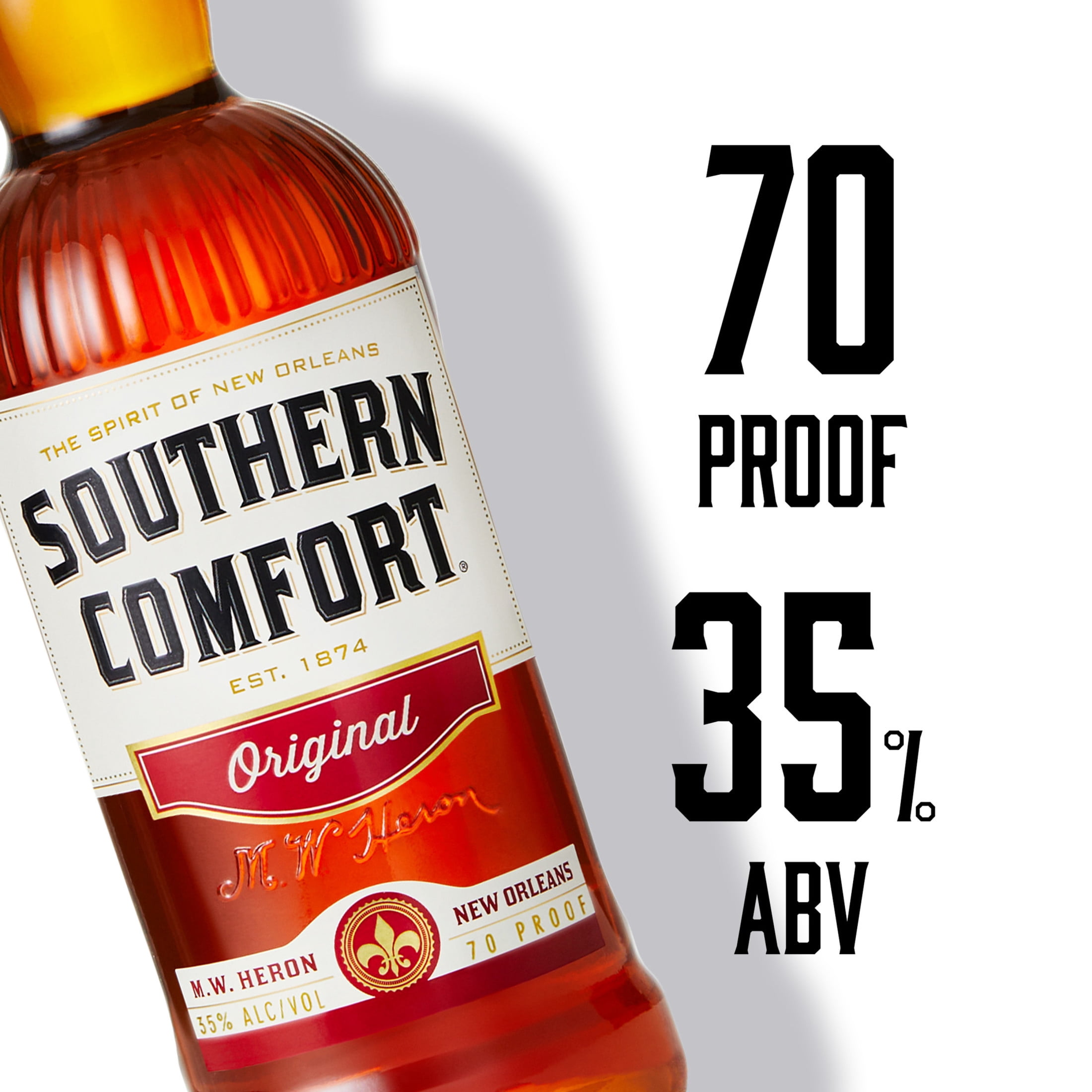 Southern Comfort Original Whiskey, 750ml Liquor, 35% Alcohol